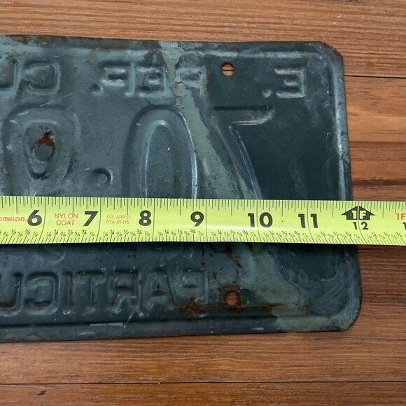 VTG 1961 Cuban License Plate PARTICULAR Private Passenger Rare - Picture 7 of 8